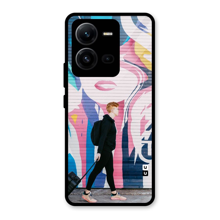 Backpacker Glass Back Case for Vivo V25