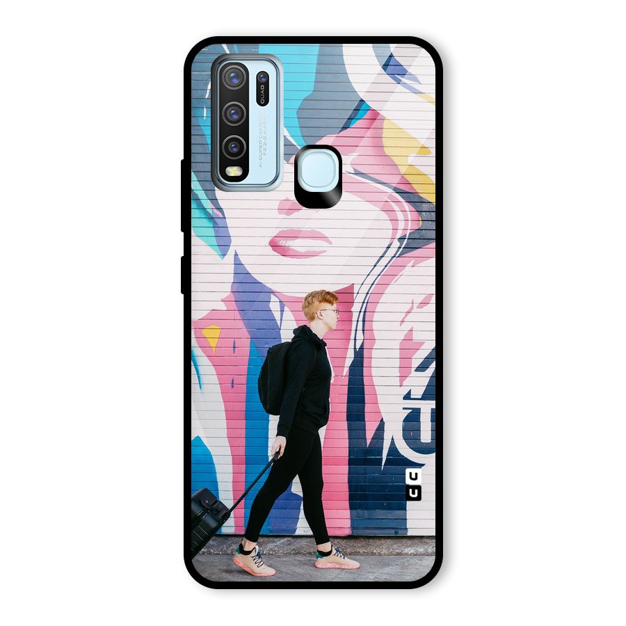 Backpacker Glass Back Case for Vivo Y50