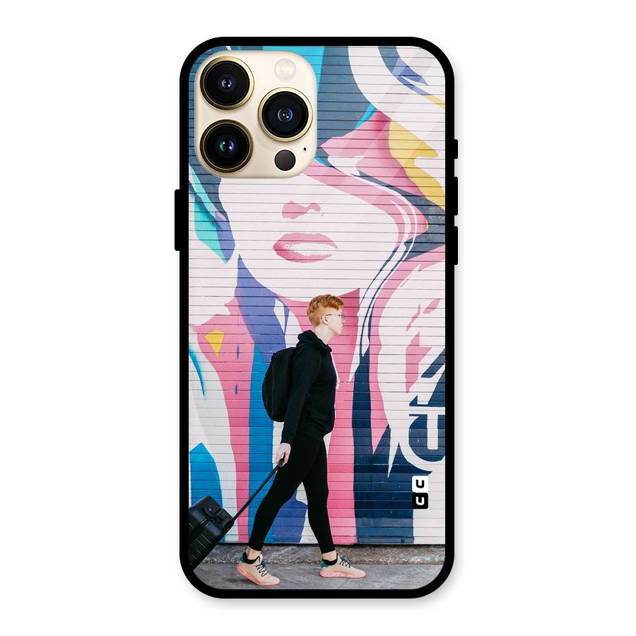 Backpacker Glass Back Case for iPhone 13 Pro Max