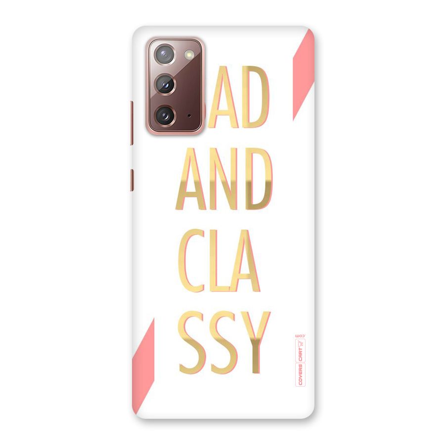 Bad And Classy Back Case for Galaxy Note 20