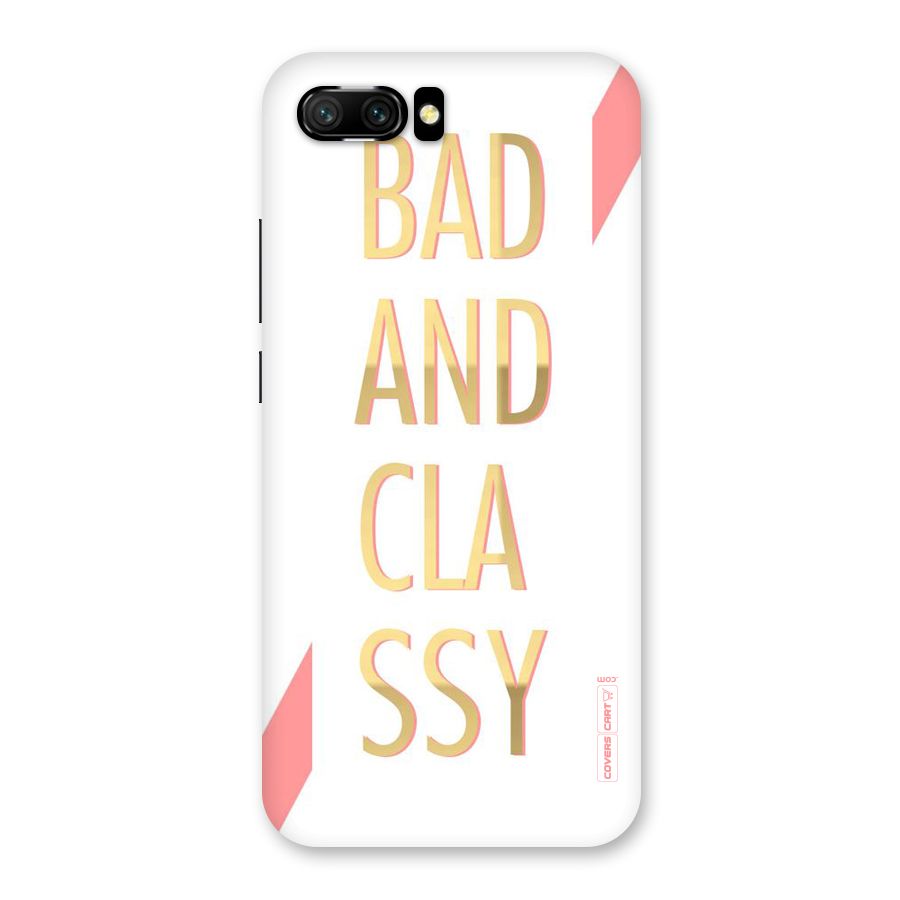 Bad And Classy Back Case for Honor 10