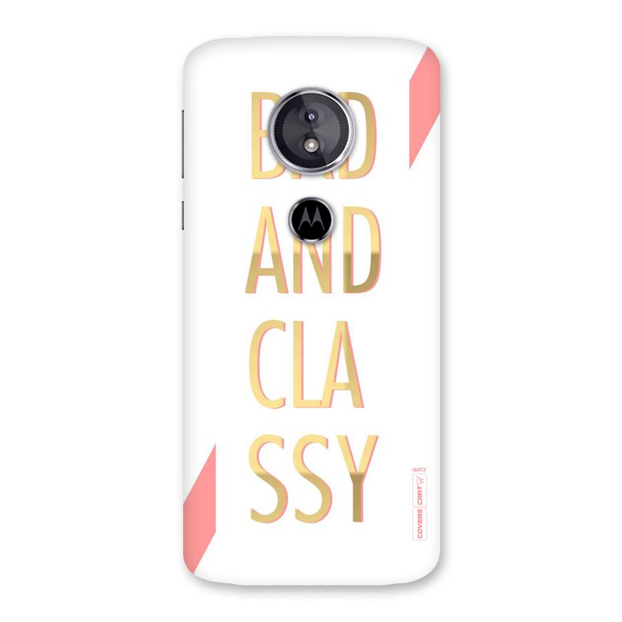 Bad And Classy Back Case for Moto E5