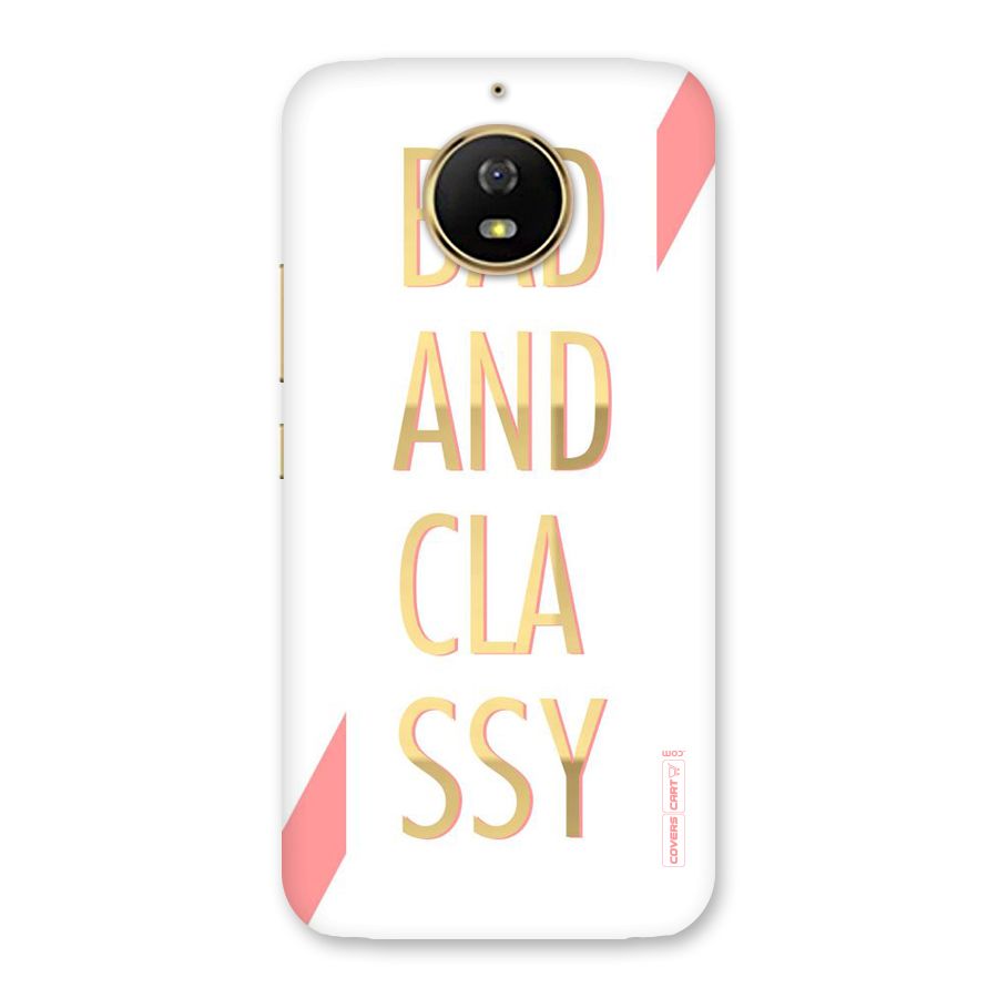 Bad And Classy Back Case for Moto G5s