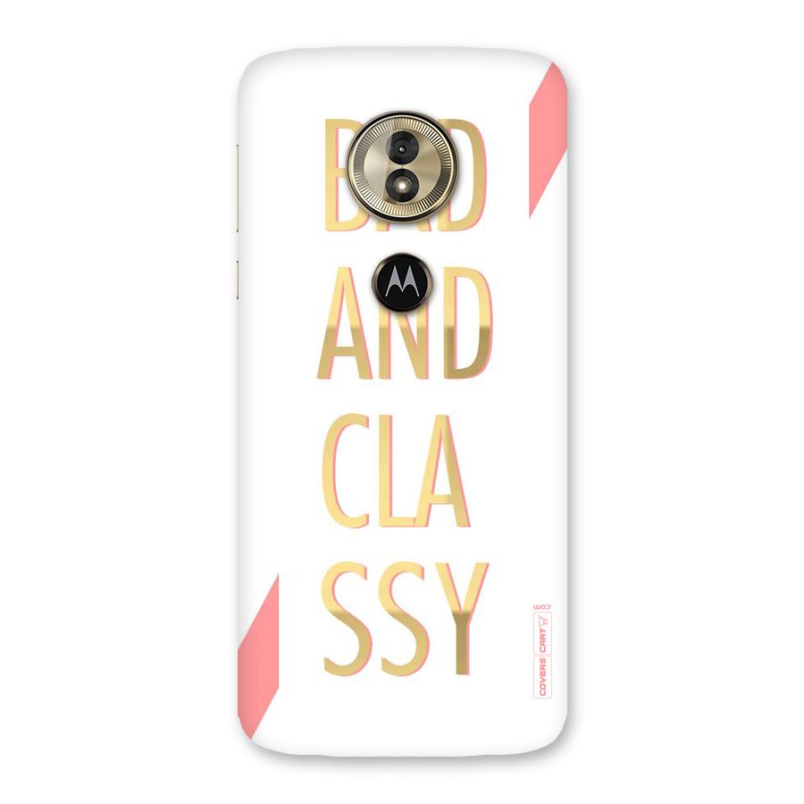 Bad And Classy Back Case for Moto G6 Play