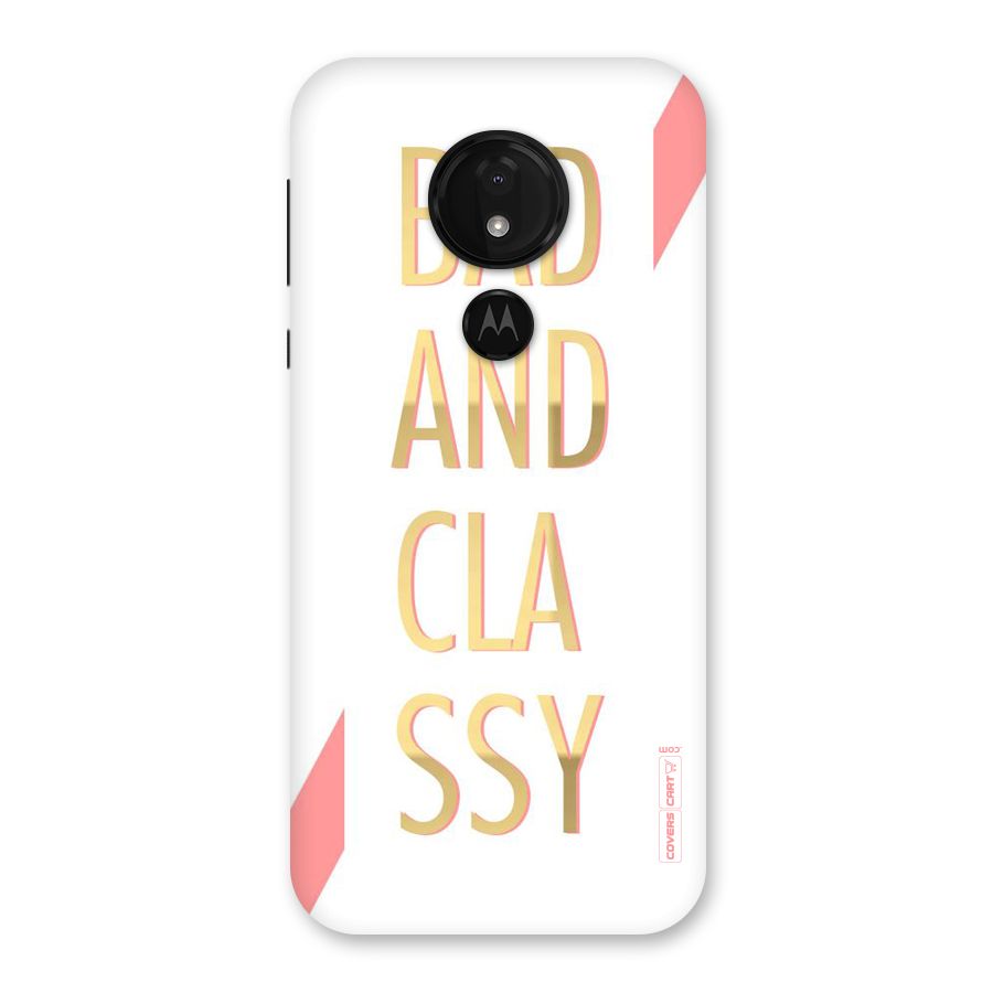 Bad And Classy Back Case for Moto G7 Power