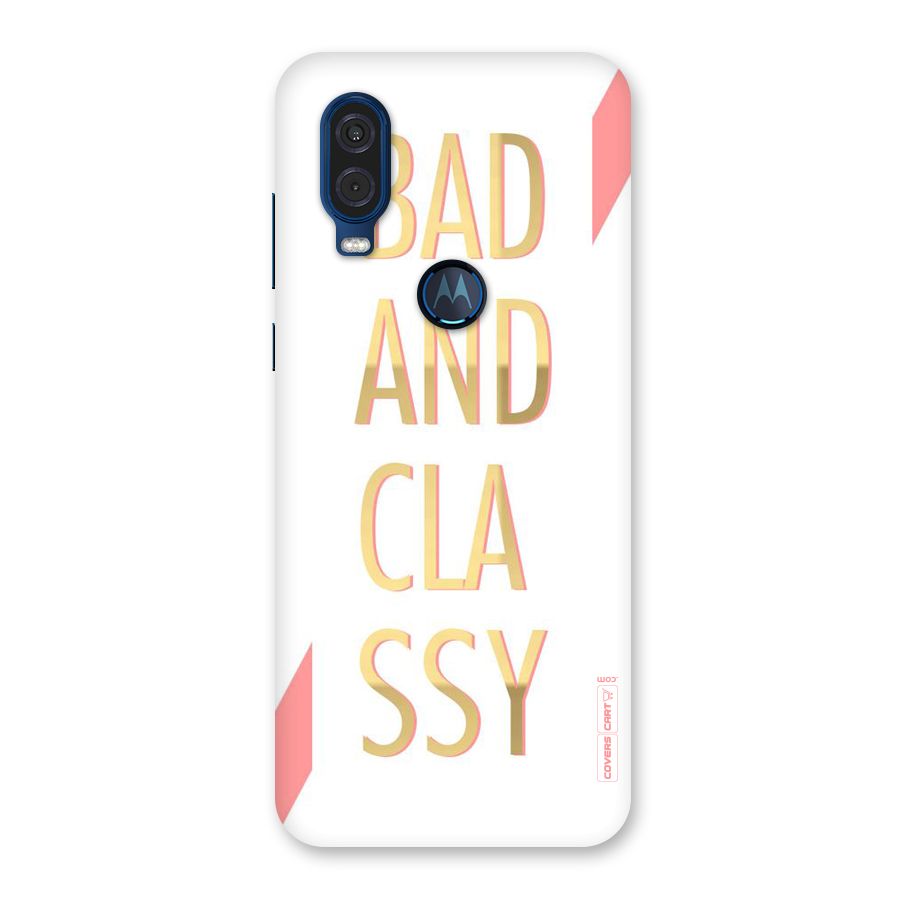 Bad And Classy Back Case for Motorola One Vision