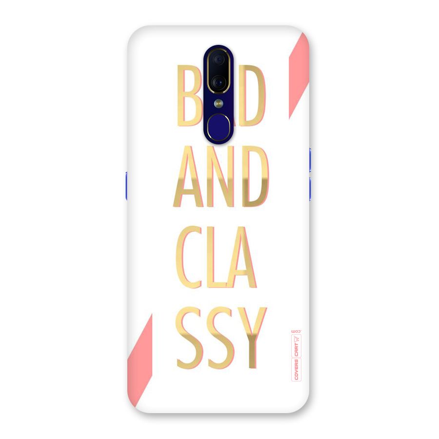 Bad And Classy Back Case for Oppo A9