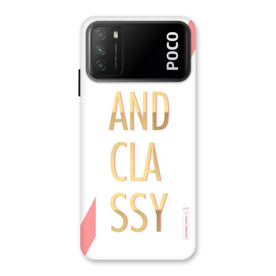 Bad And Classy Back Case for Poco M3