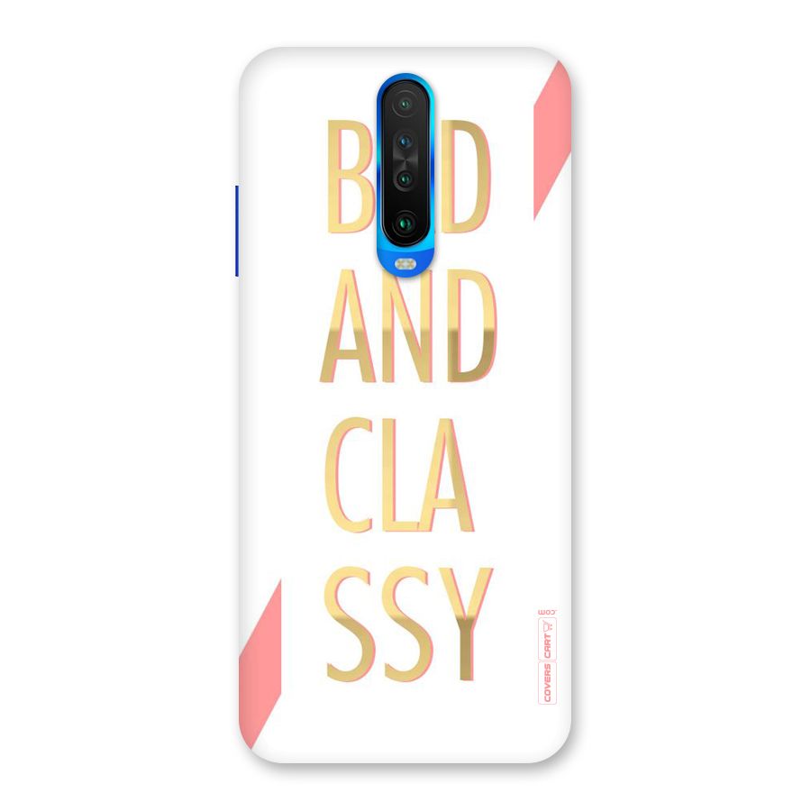 Bad And Classy Back Case for Poco X2