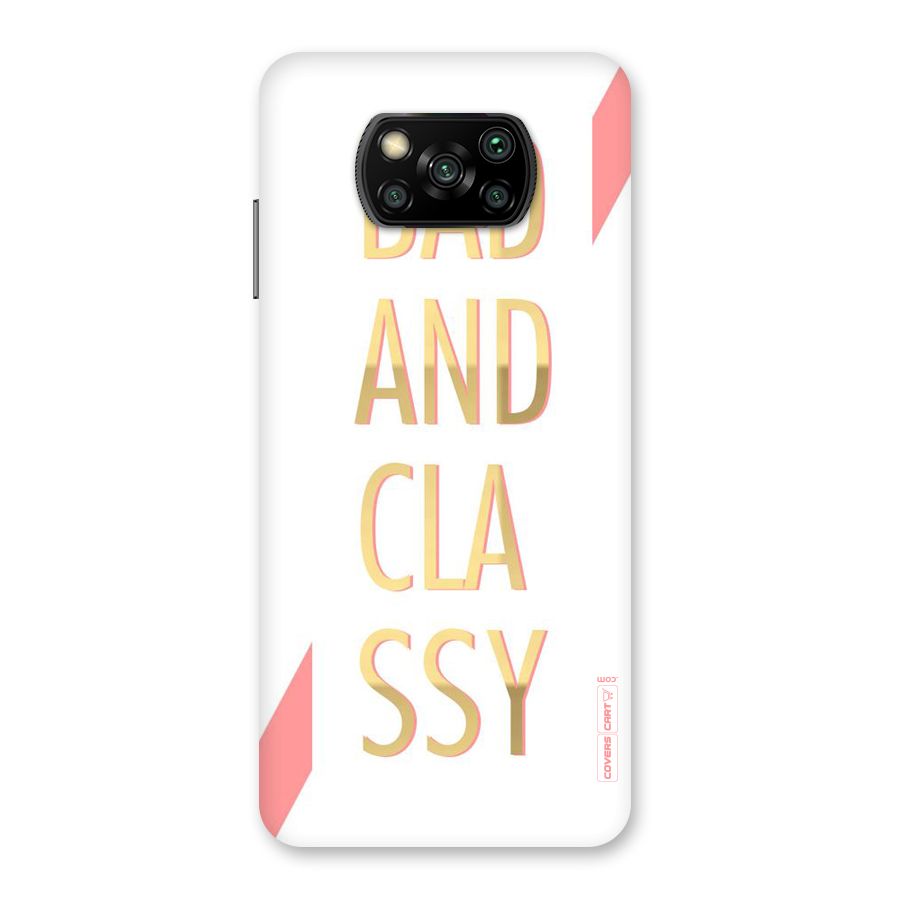 Bad And Classy Back Case for Poco X3