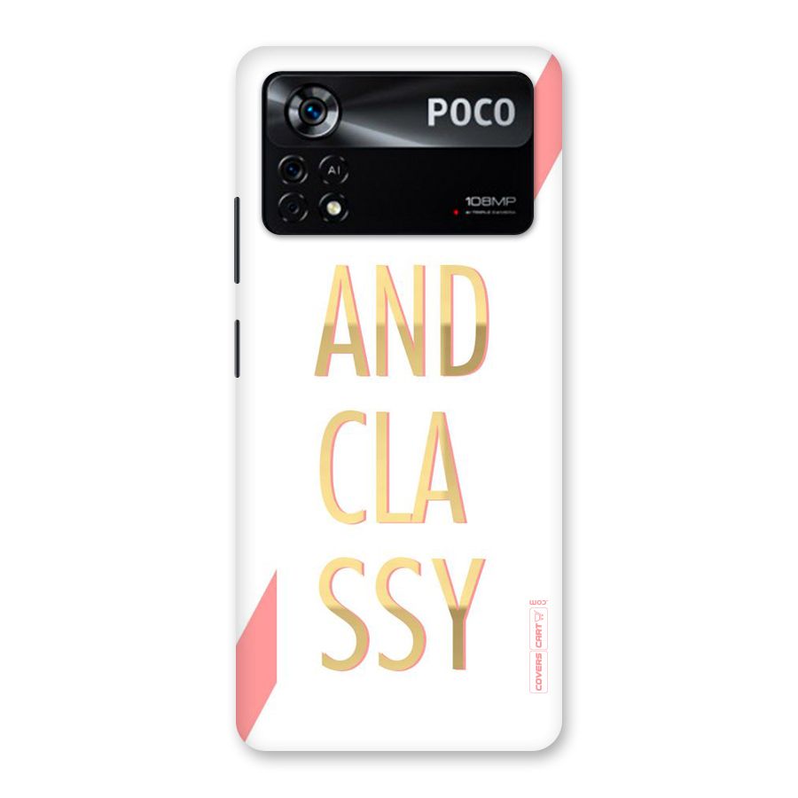 Bad And Classy Back Case for Poco X4 Pro 5G