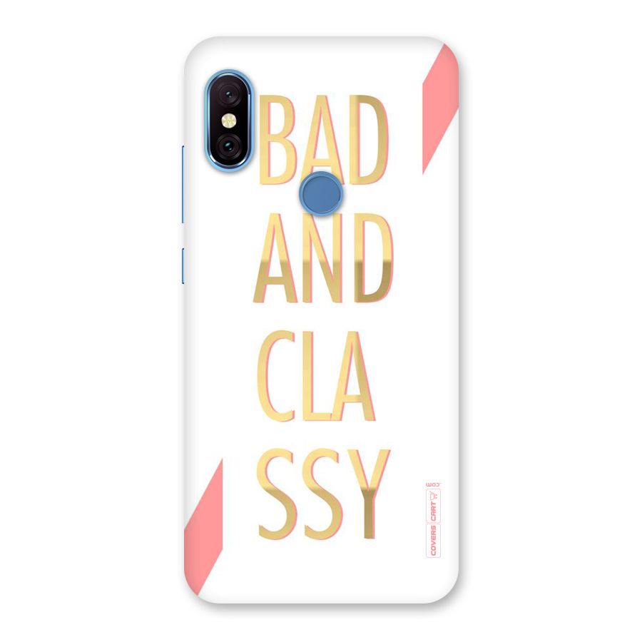 Bad And Classy Back Case for Redmi Note 6 Pro