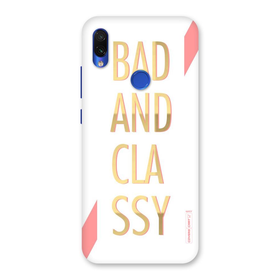 Bad And Classy Back Case for Redmi Note 7S