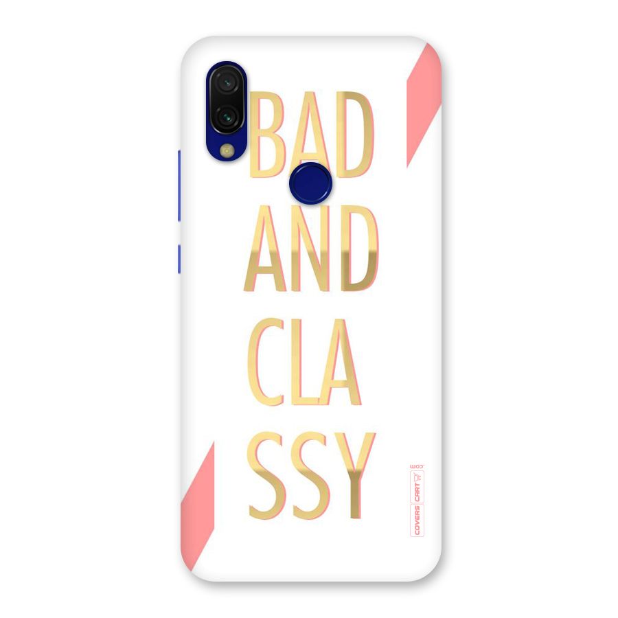 Bad And Classy Back Case for Redmi Y3