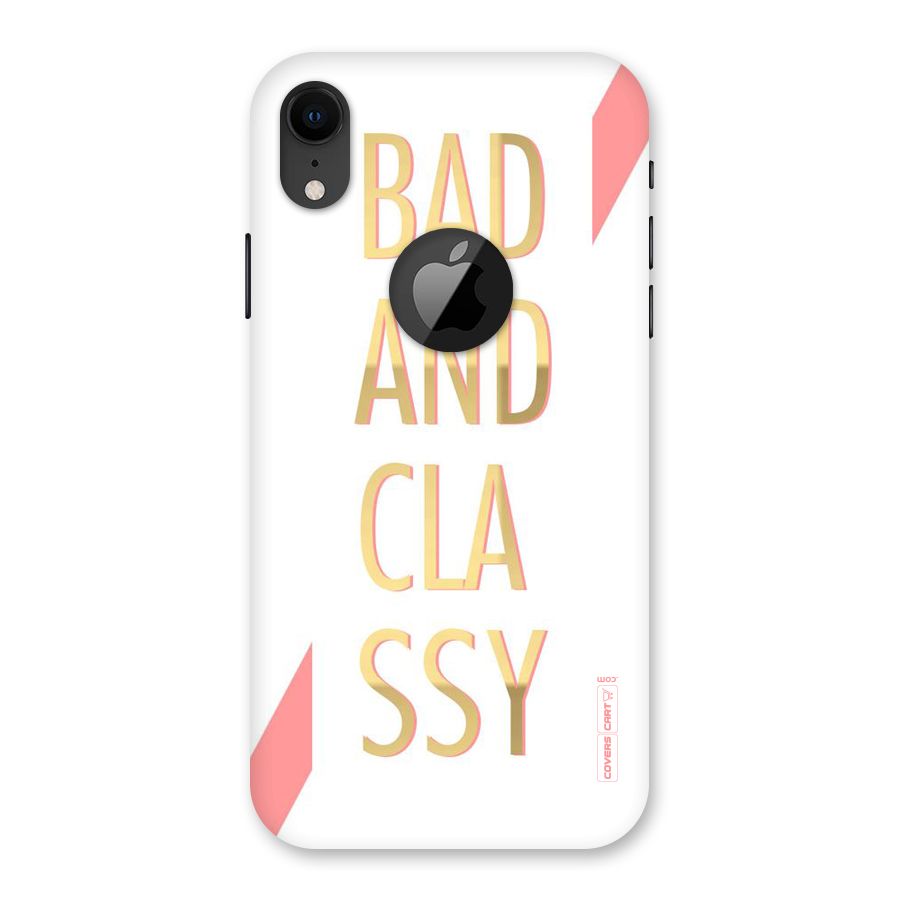 Bad And Classy Back Case for iPhone XR Logo Cut