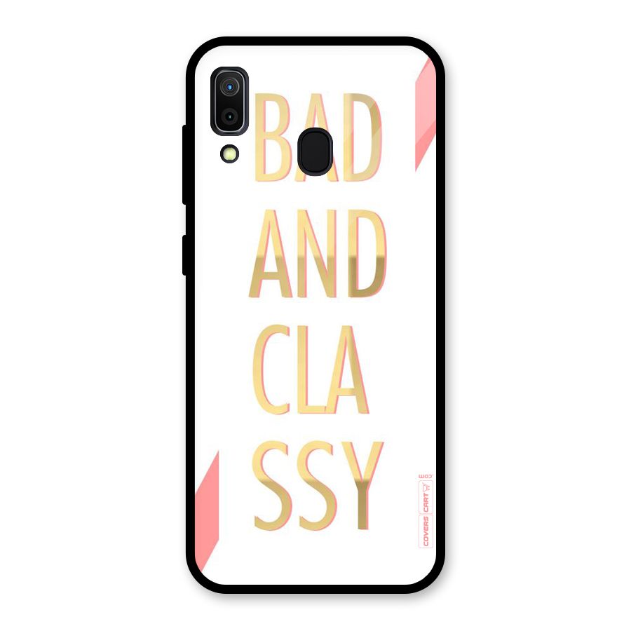 Bad And Classy Glass Back Case for Galaxy A30