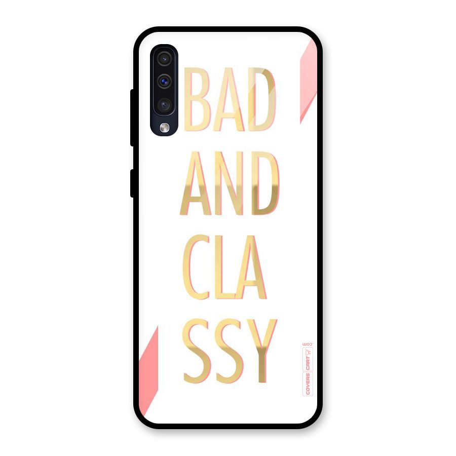 Bad And Classy Glass Back Case for Galaxy A50