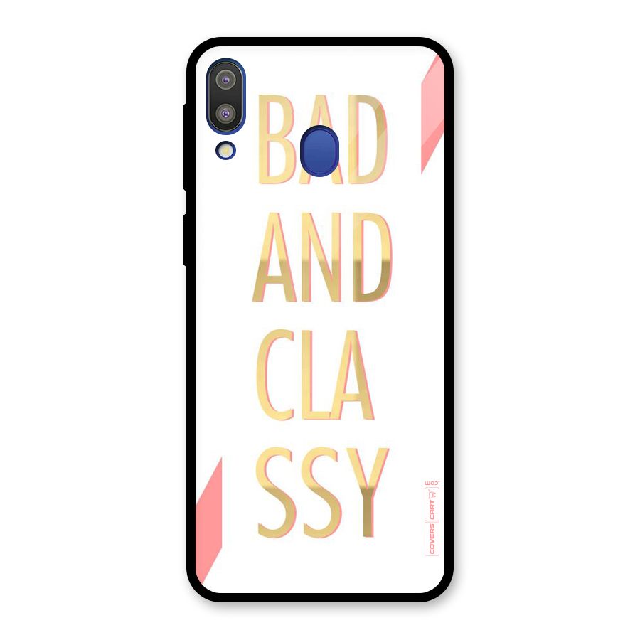 Bad And Classy Glass Back Case for Galaxy M20