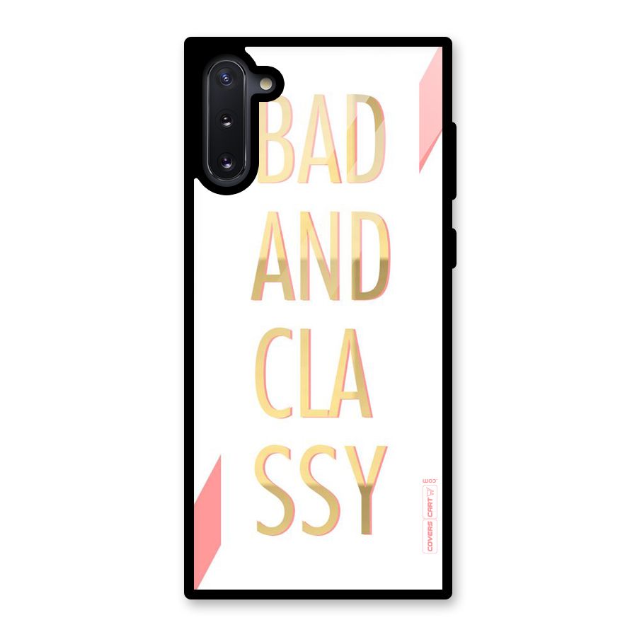 Bad And Classy Glass Back Case for Galaxy Note 10