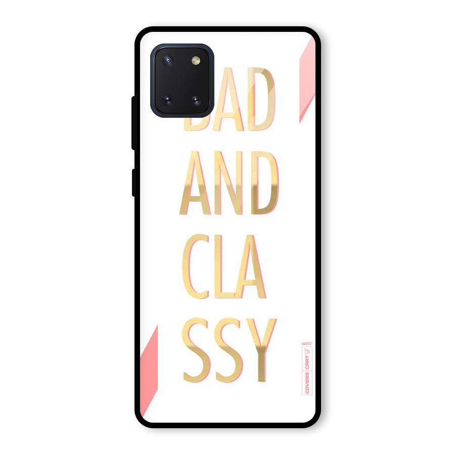 Bad And Classy Glass Back Case for Galaxy Note 10 Lite