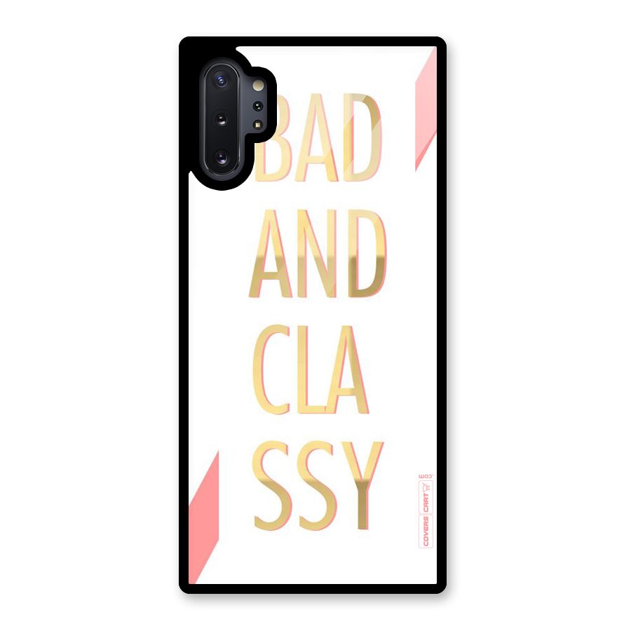 Bad And Classy Glass Back Case for Galaxy Note 10 Plus