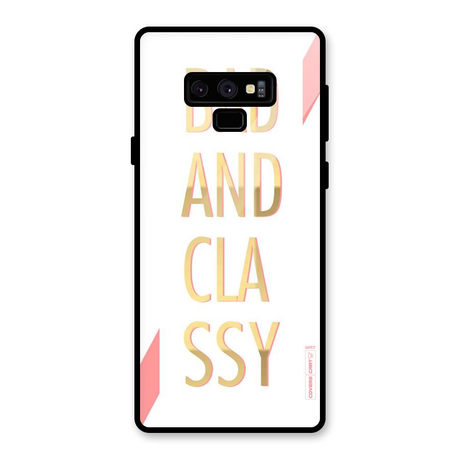 Bad And Classy Glass Back Case for Galaxy Note 9