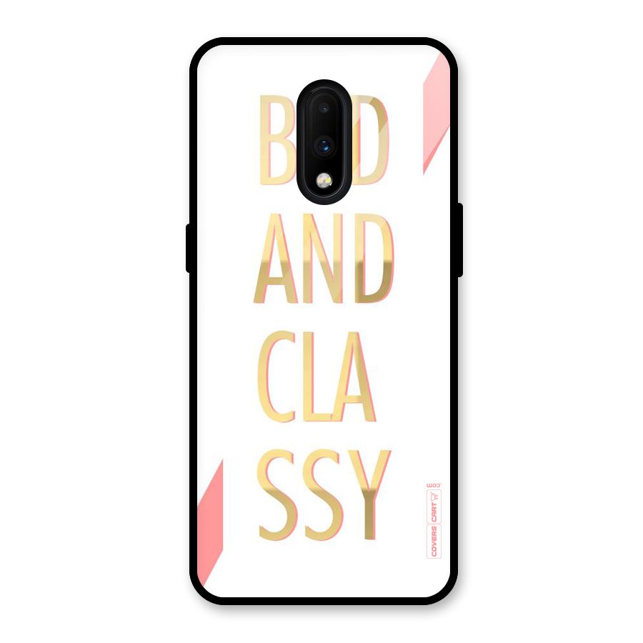 Bad And Classy Glass Back Case for OnePlus 7