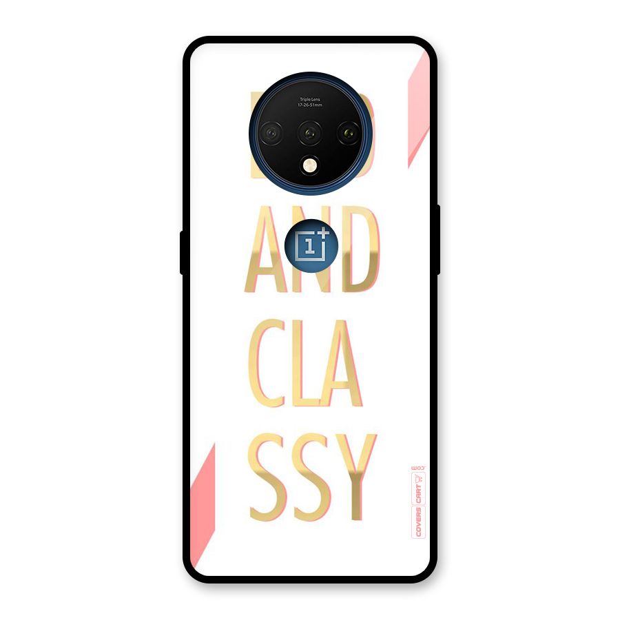 Bad And Classy Glass Back Case for OnePlus 7T