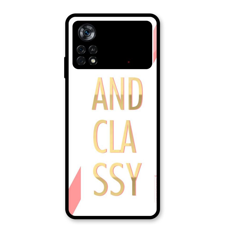 Bad And Classy Glass Back Case for Poco X4 Pro 5G