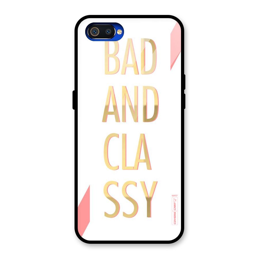 Bad And Classy Glass Back Case for Realme C2