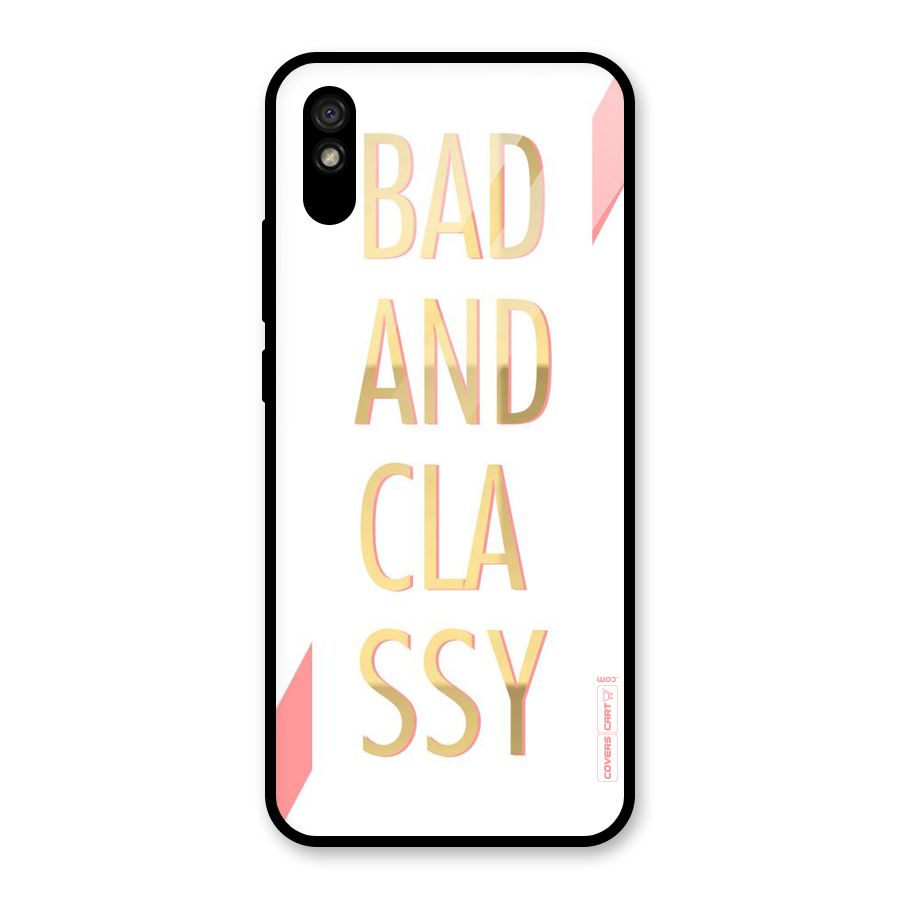 Bad And Classy Glass Back Case for Redmi 9A