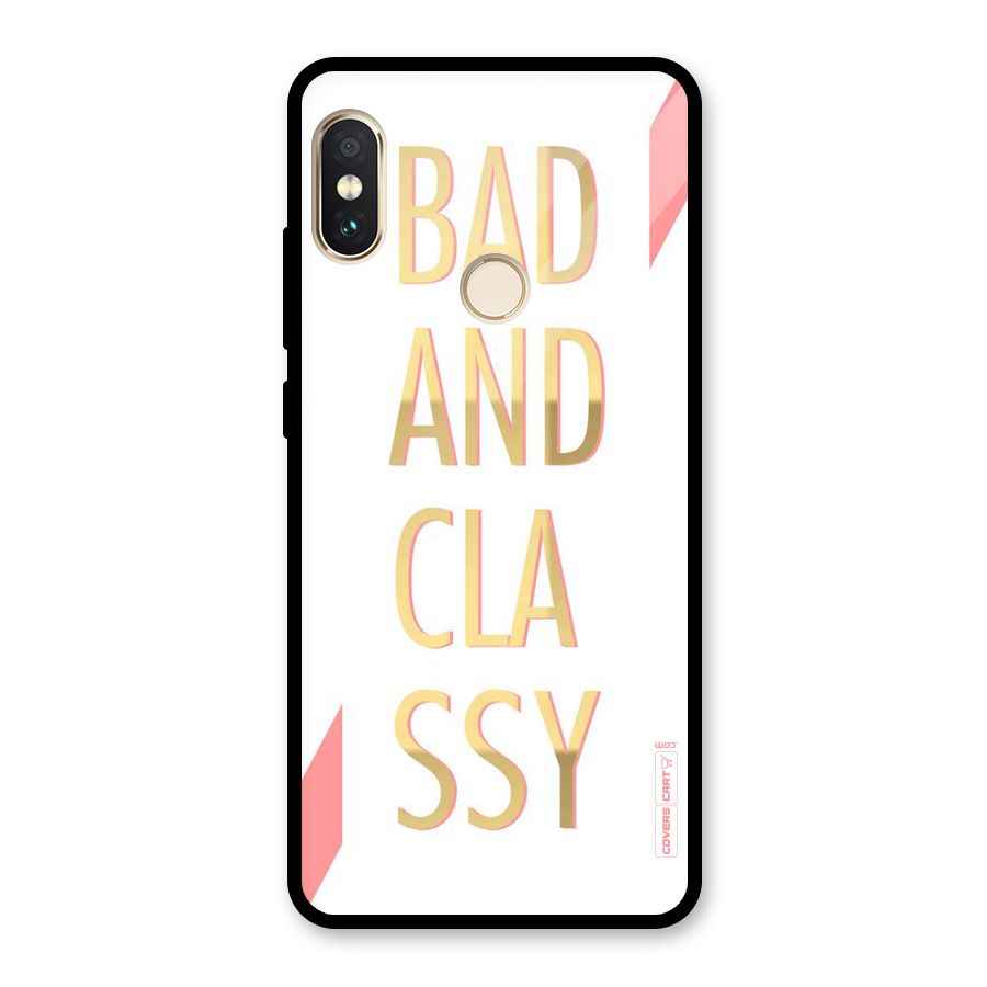 Bad And Classy Glass Back Case for Redmi Note 5 Pro