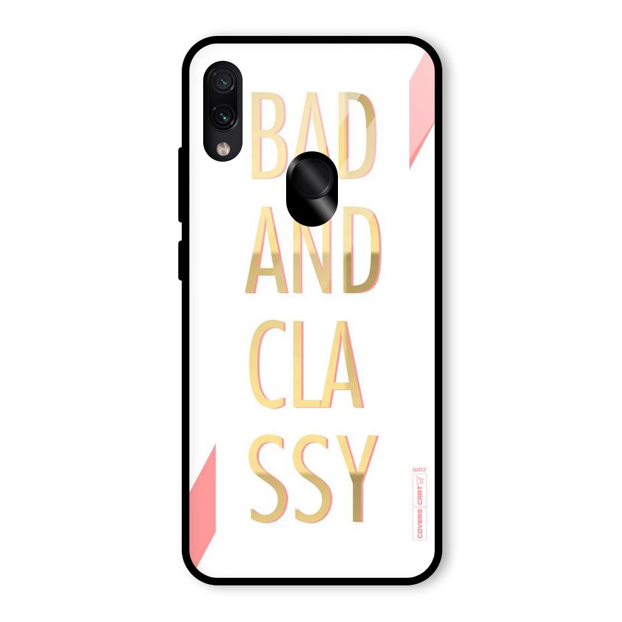 Bad And Classy Glass Back Case for Redmi Note 7 Pro