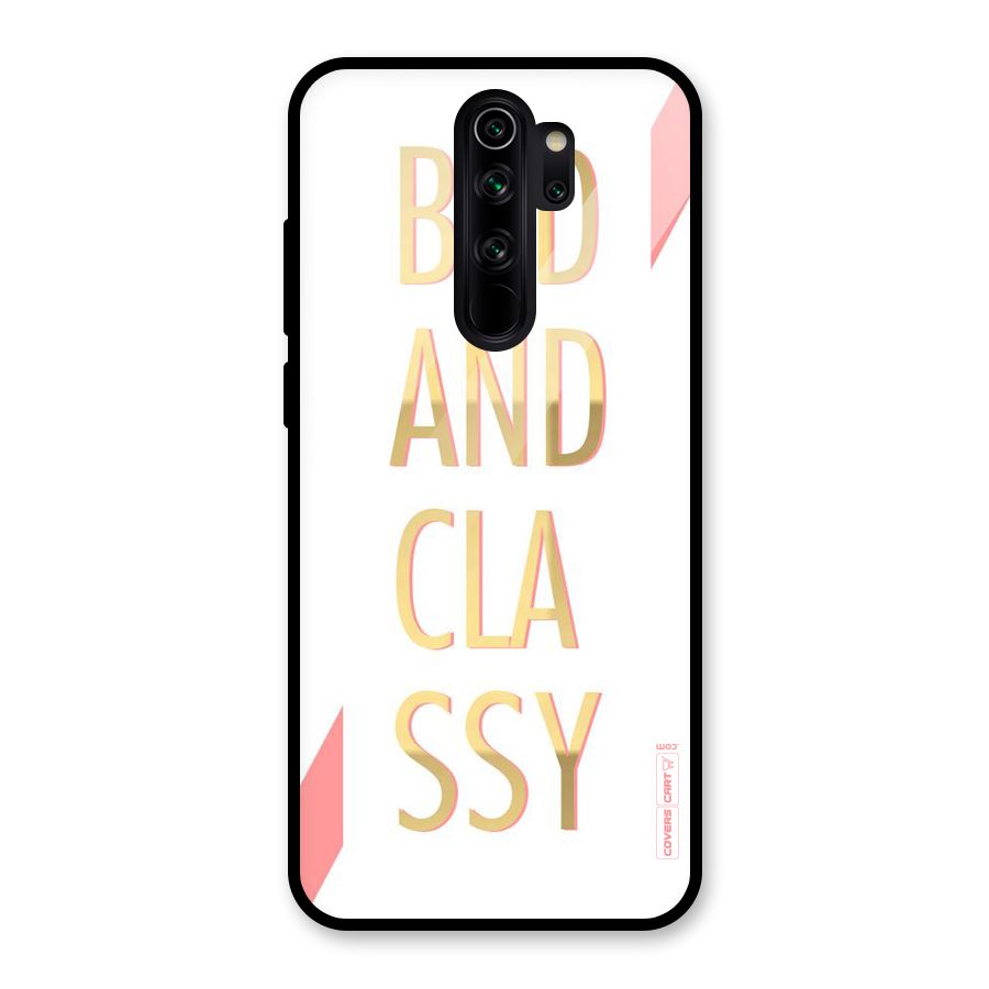 Bad And Classy Glass Back Case for Redmi Note 8 Pro