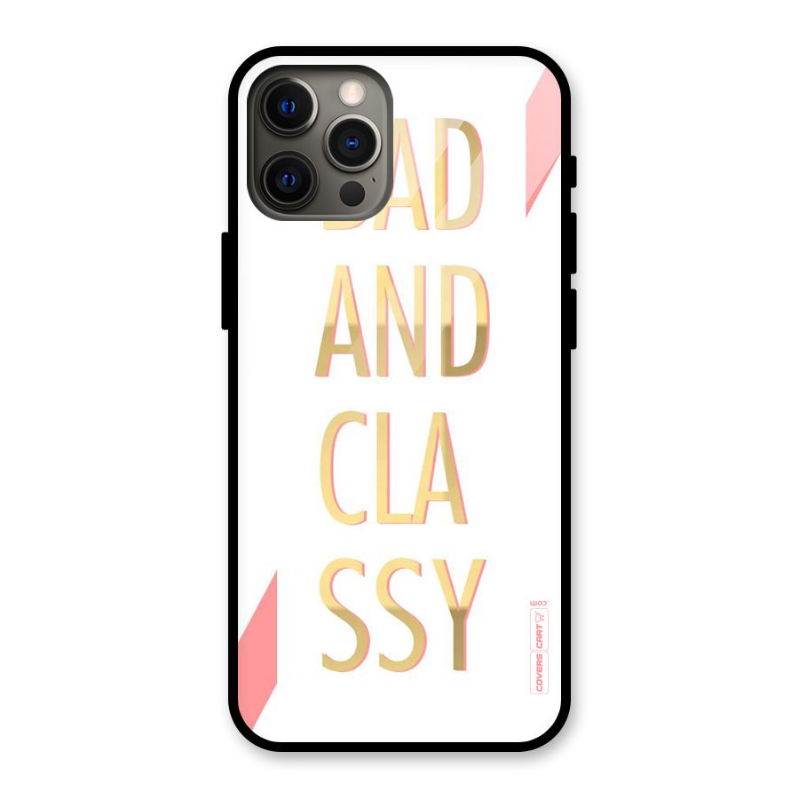 Bad And Classy Glass Back Case for iPhone 12 Pro Max