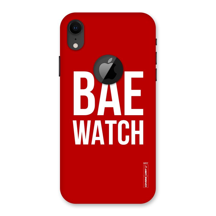 Bae Watch Back Case for iPhone XR Logo Cut