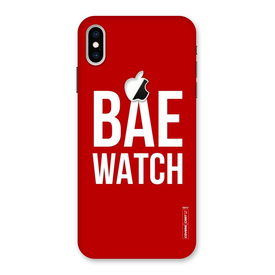 Bae Watch Back Case for iPhone XS Max Apple Cut