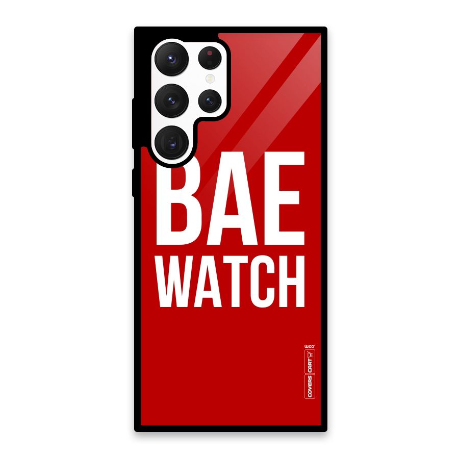 Bae Watch Glass Back Case for Galaxy S22 Ultra 5G