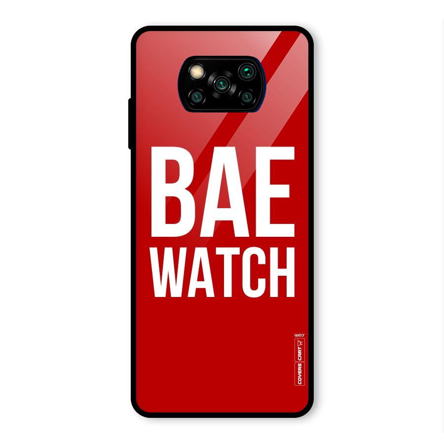 Bae Watch Glass Back Case for Poco X3 Pro