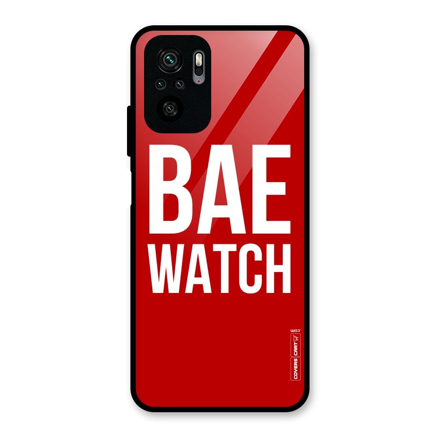 Bae Watch Glass Back Case for Redmi Note 10S