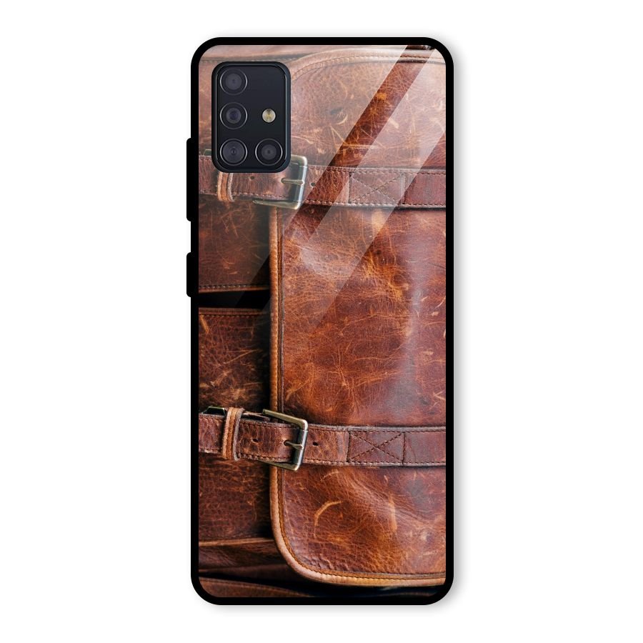 Bag Design (Printed) Glass Back Case for Galaxy A51