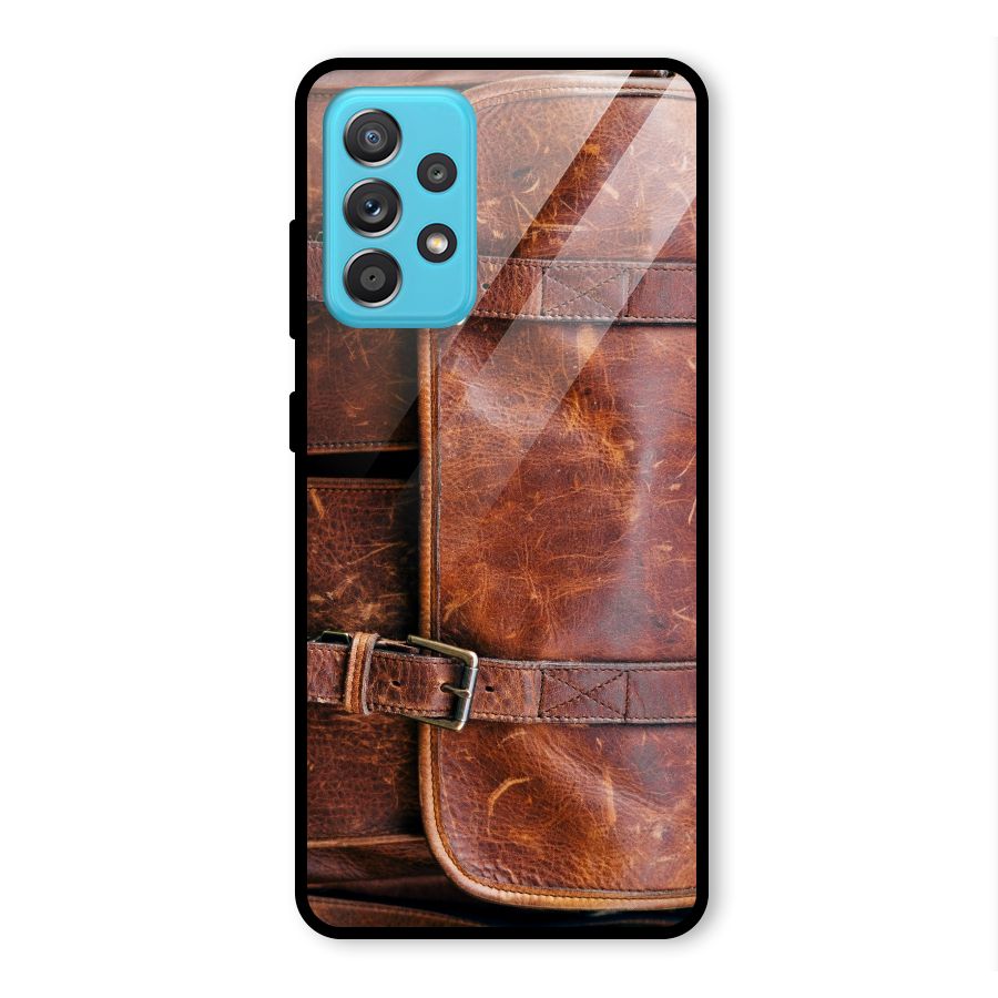 Bag Design (Printed) Glass Back Case for Galaxy A52s 5G