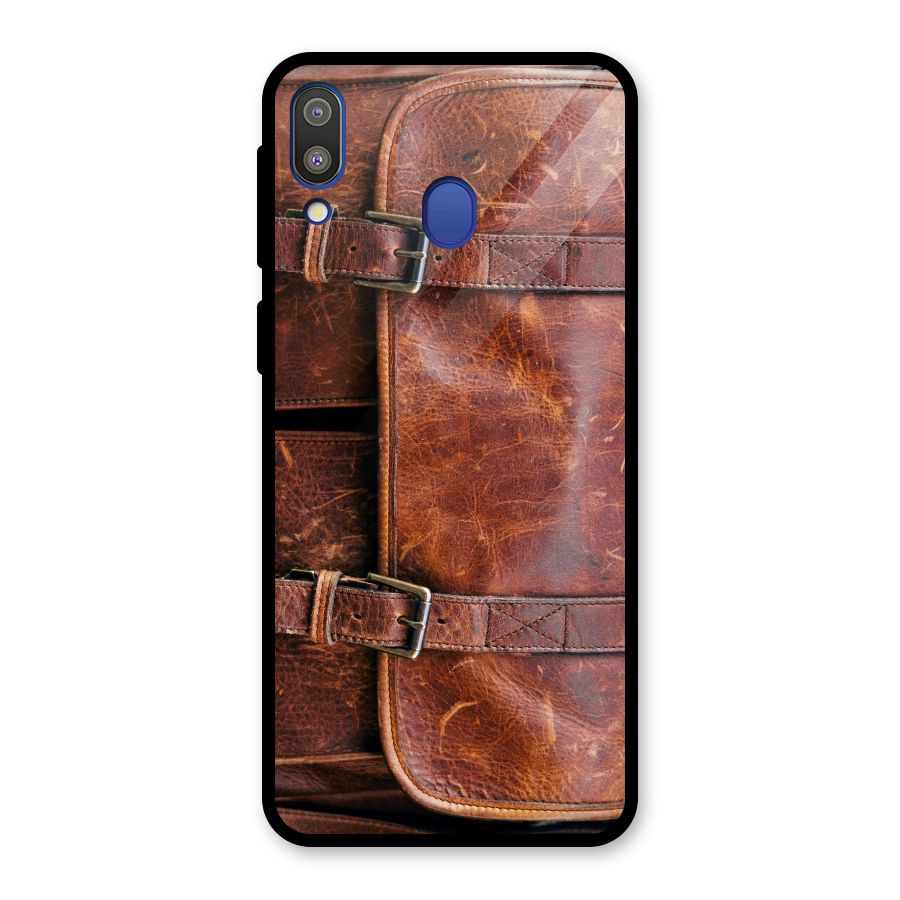 Bag Design (Printed) Glass Back Case for Galaxy M20
