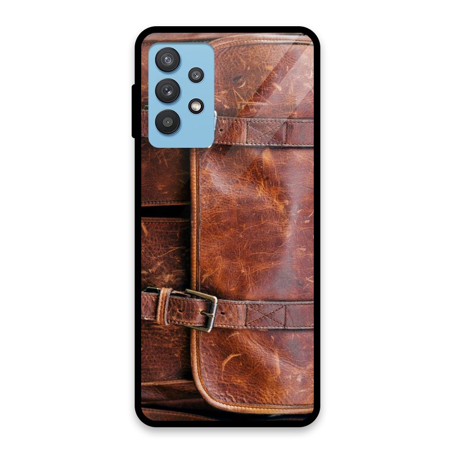 Bag Design (Printed) Glass Back Case for Galaxy M32 5G