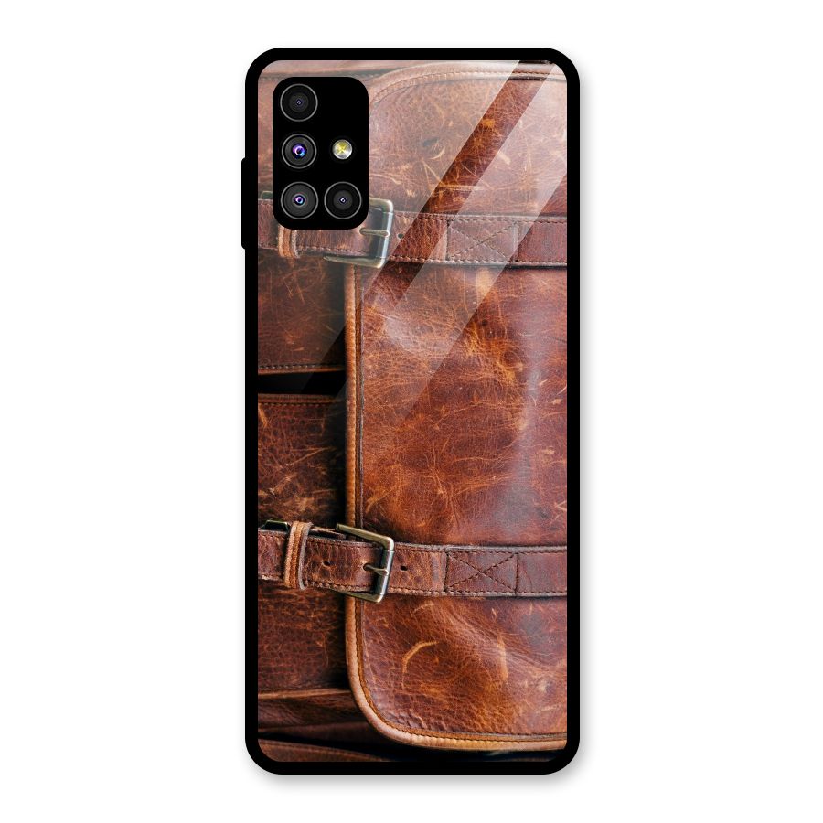 Bag Design (Printed) Glass Back Case for Galaxy M51