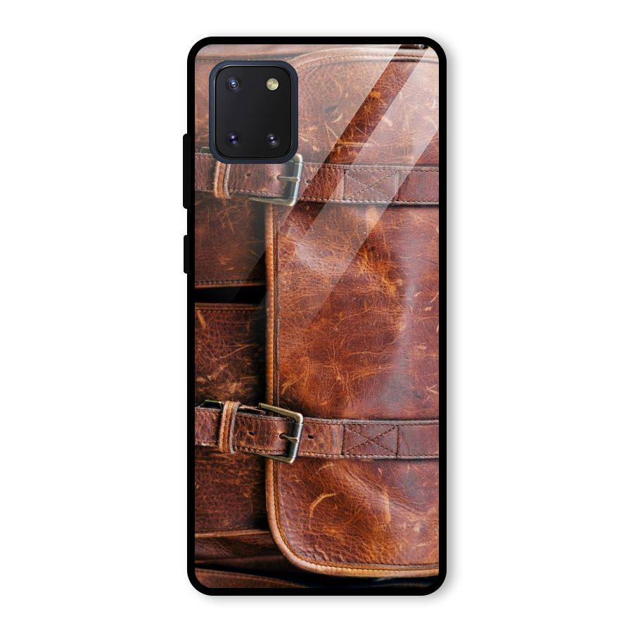 Bag Design (Printed) Glass Back Case for Galaxy Note 10 Lite