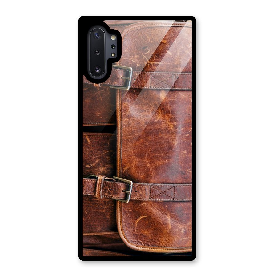 Bag Design (Printed) Glass Back Case for Galaxy Note 10 Plus