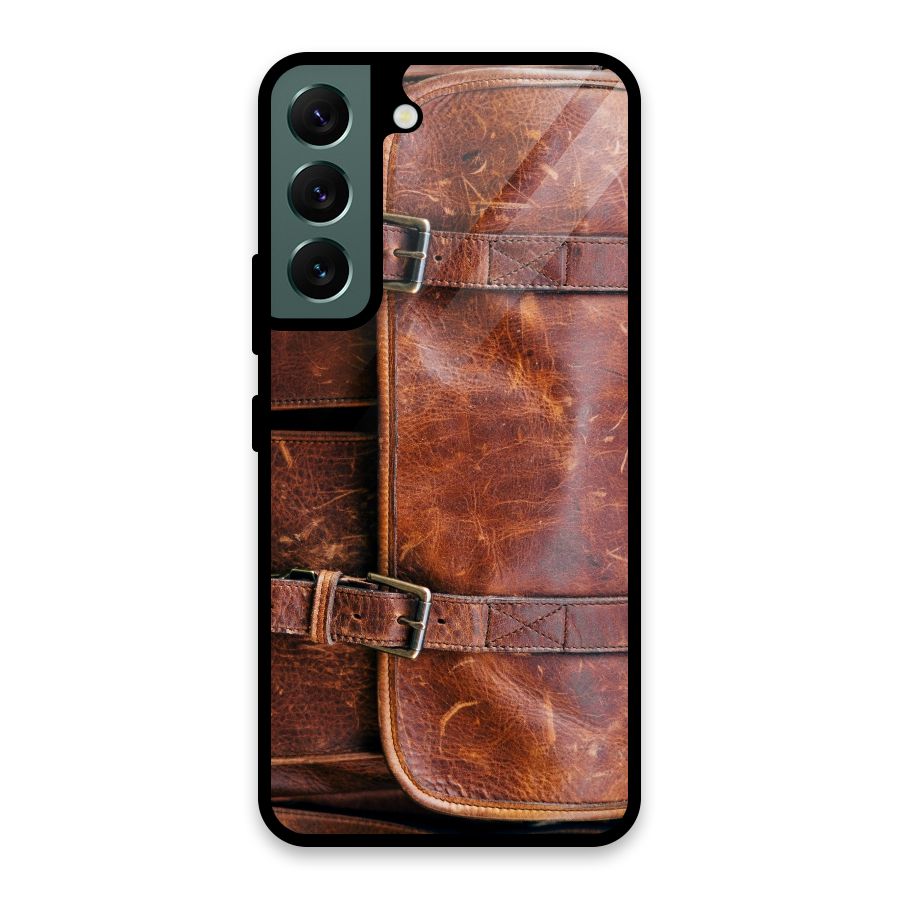 Bag Design (Printed) Glass Back Case for Galaxy S22 5G