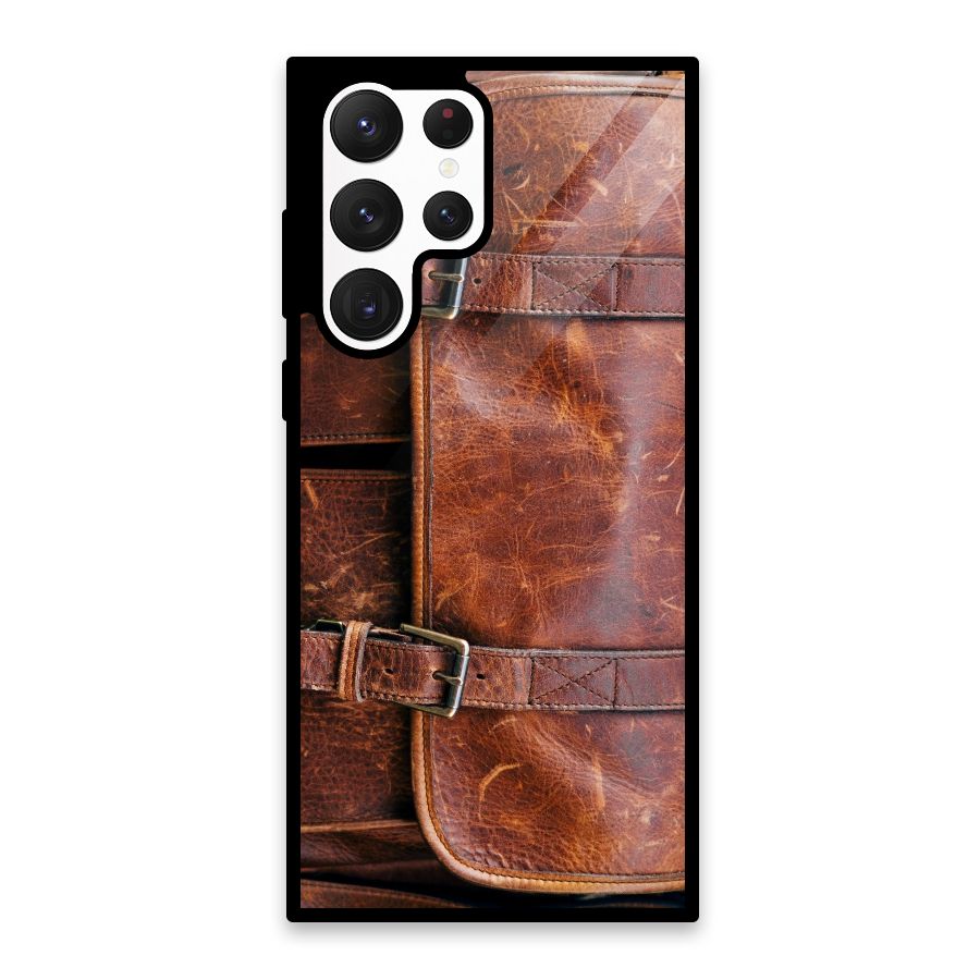 Bag Design (Printed) Glass Back Case for Galaxy S22 Ultra 5G