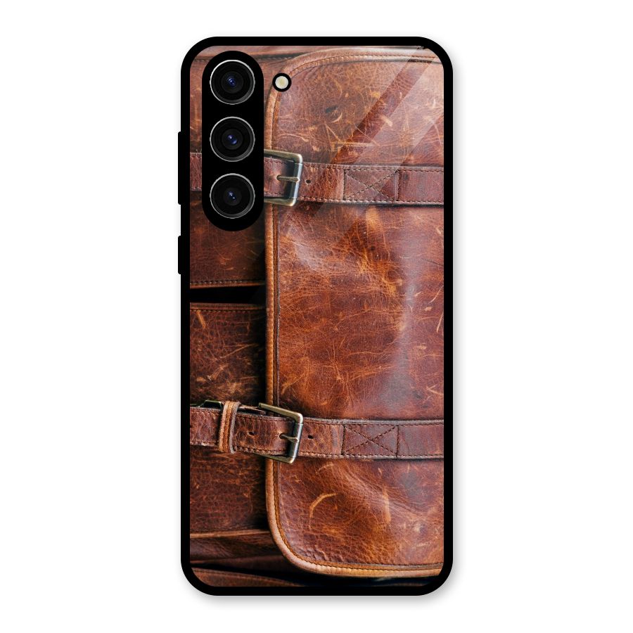 Bag Design (Printed) Glass Back Case for Galaxy S23 Plus
